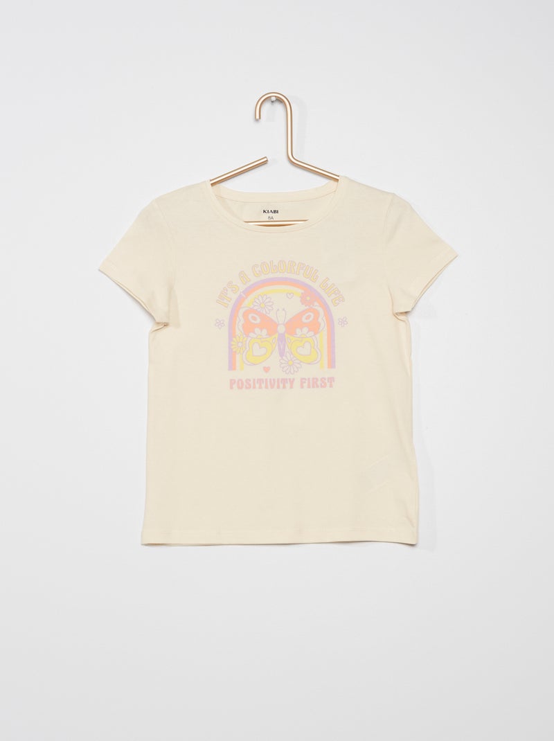 T-shirt imprimé Blanc - Kiabi