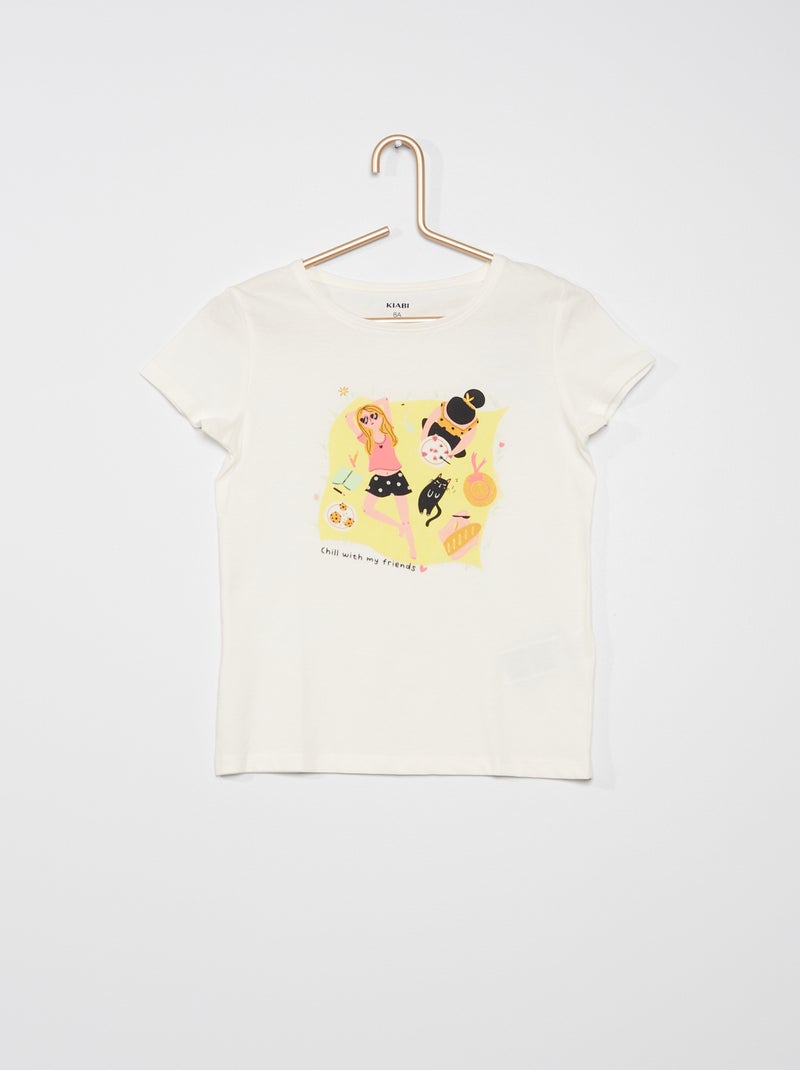 T-shirt imprimé Blanc - Kiabi