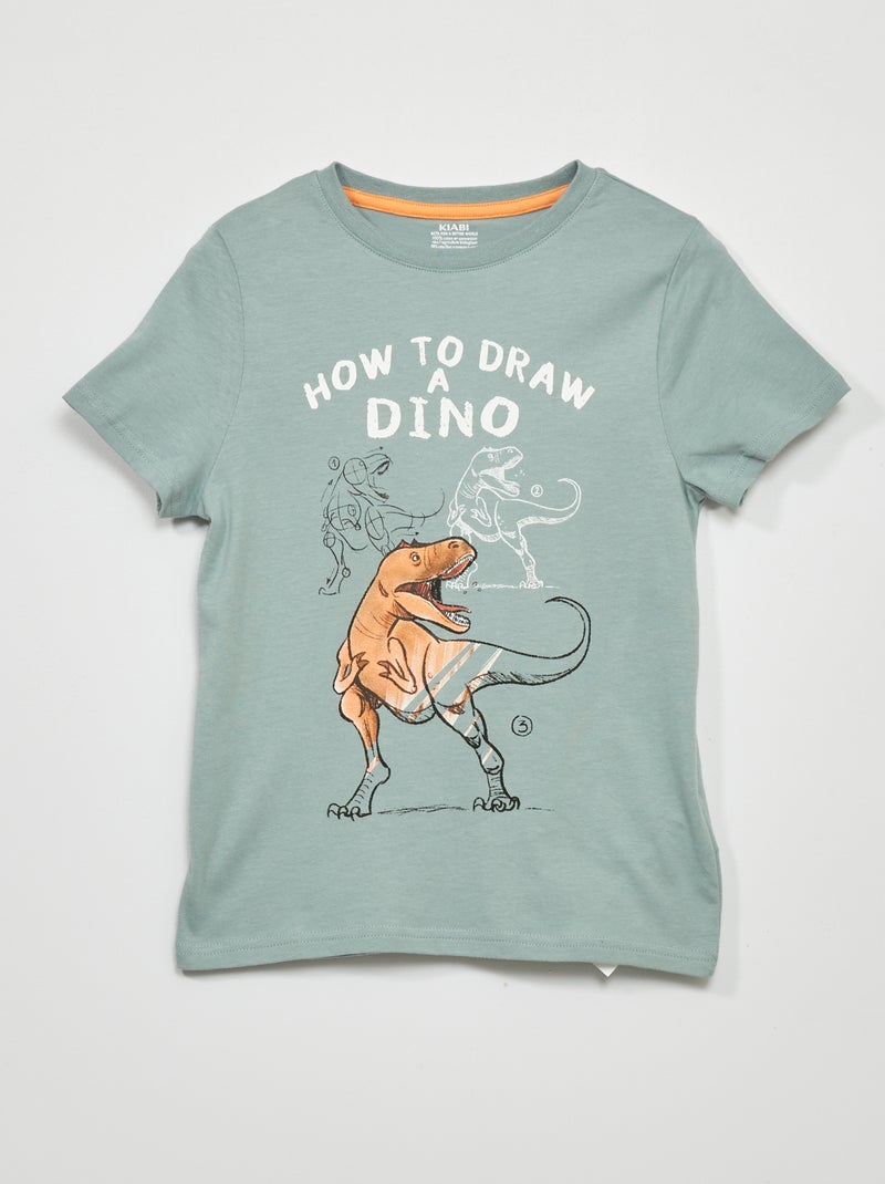 T-shirt imprimé Bleu - Kiabi