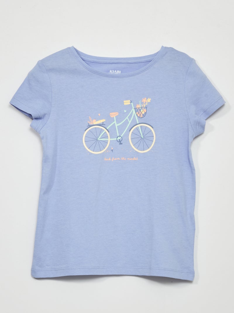 T-shirt imprimé Bleu - Kiabi