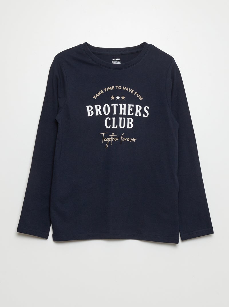 T-shirt imprimé Bleu - Kiabi