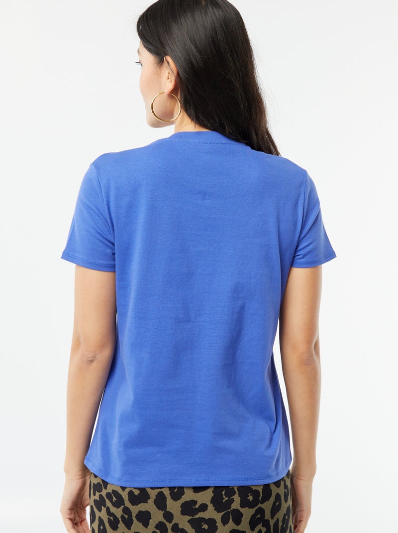 T-shirt imprimé BLEU - Kiabi