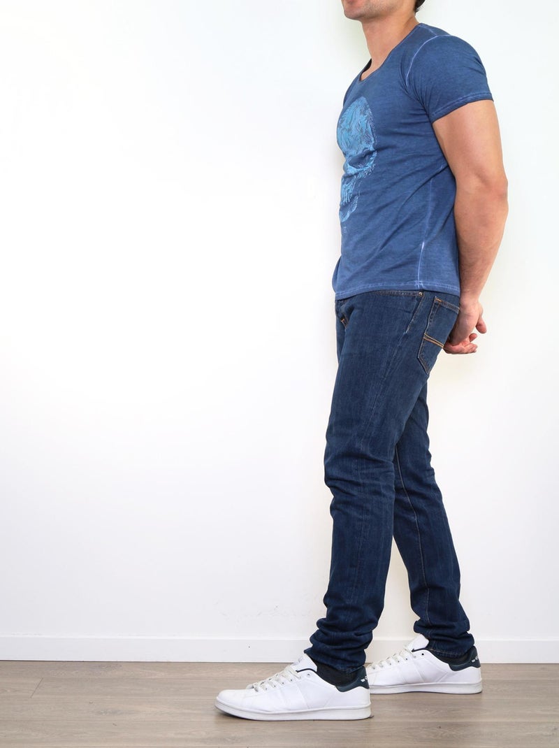 T-shirt imprimé Bleu - Kiabi
