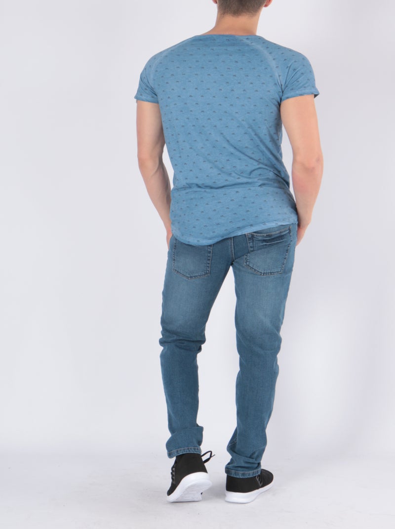 T-shirt imprimé Bleu - Kiabi