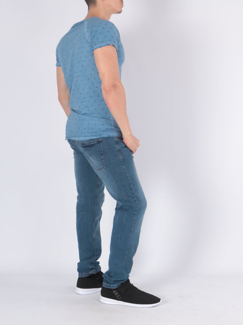 T-shirt imprimé Bleu - Kiabi