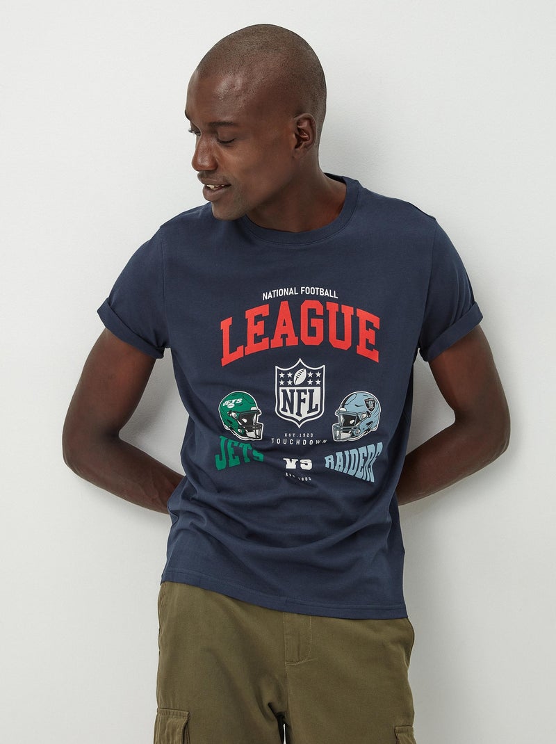 T-shirt imprimé Bleu - Kiabi