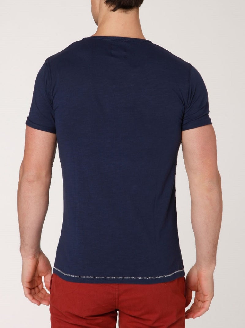 T-shirt imprimé Bleu marine - Kiabi