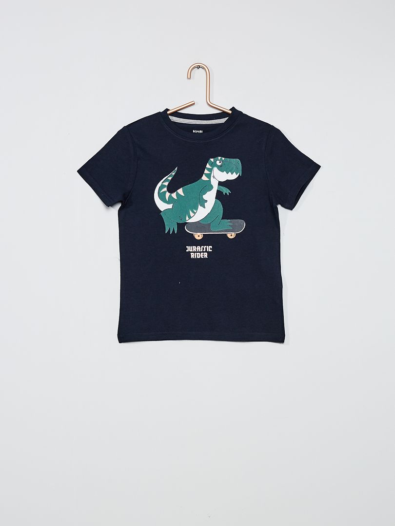 T-shirt imprimé bleu marine/dinosaure - Kiabi