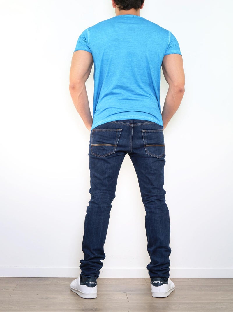 T-shirt imprimé Bleu turquoise - Kiabi