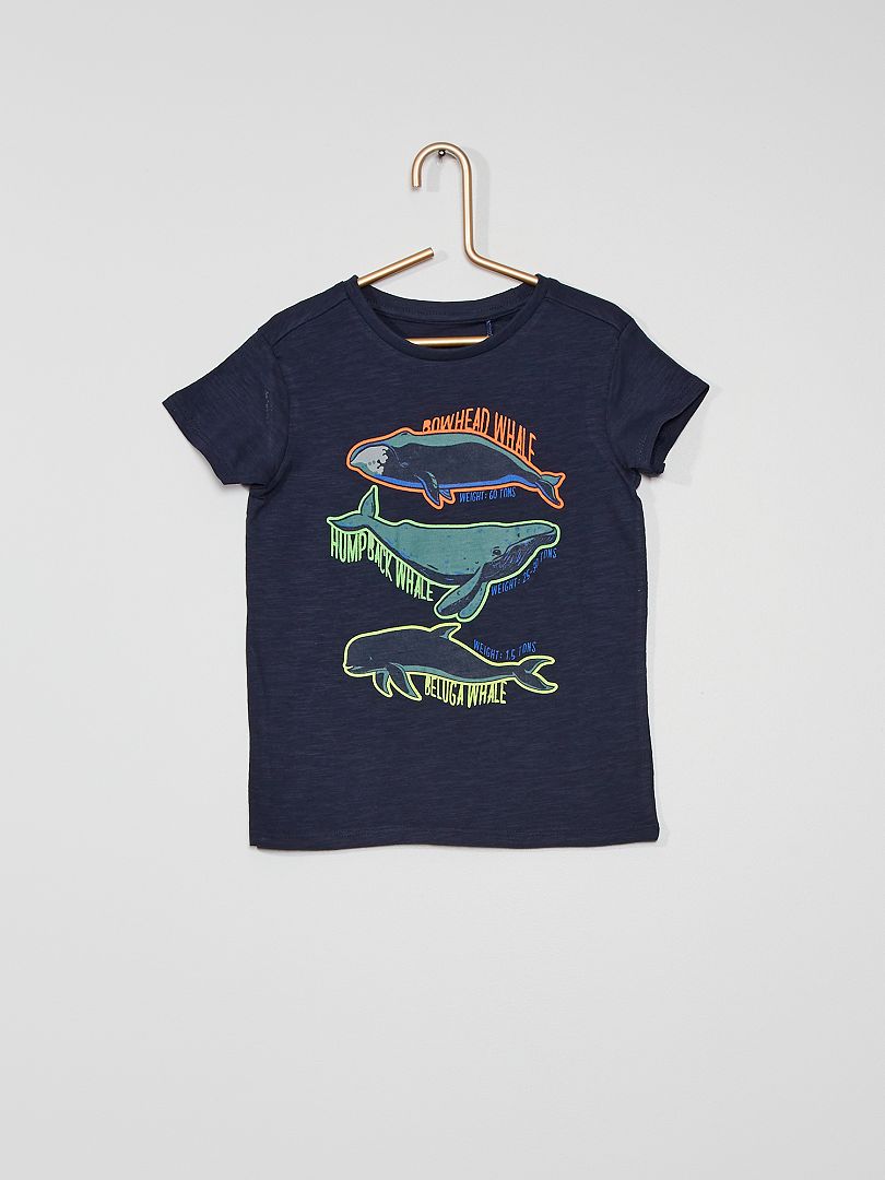 T-shirt de Noël - BLEU - Kiabi - 6.00€