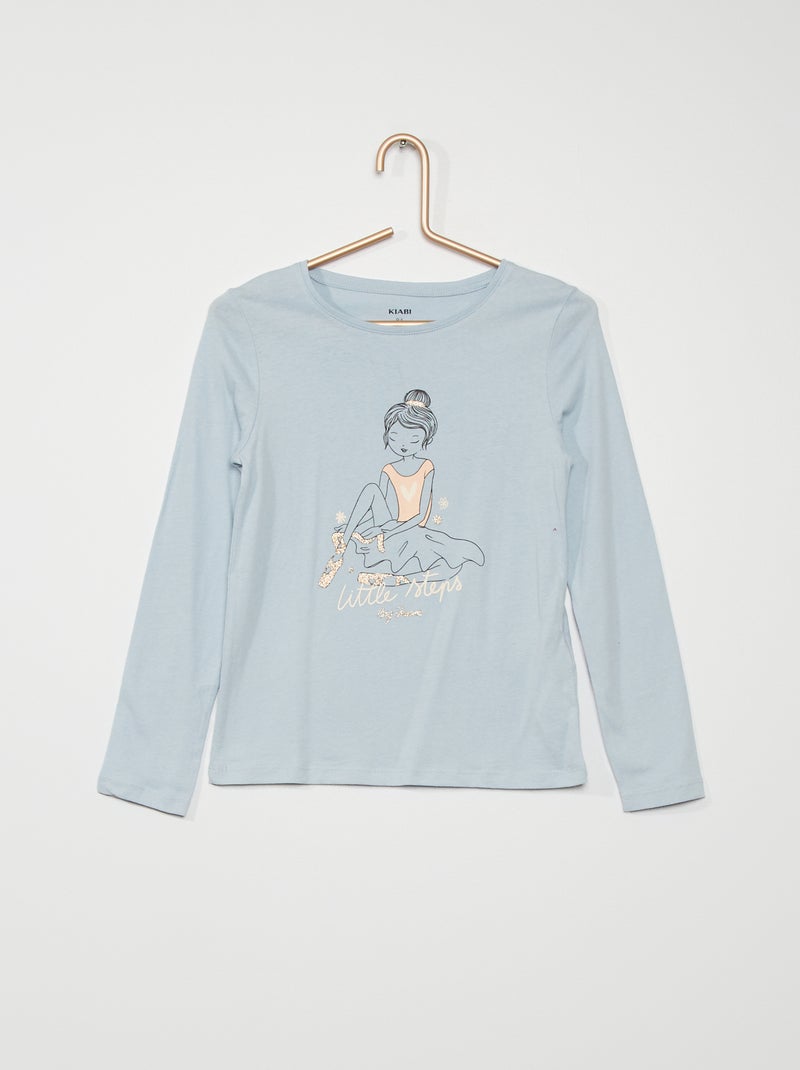T-shirt Imprimé bleu - Kiabi