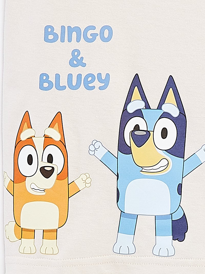 T-shirt imprimé 'Bluey' manches courtes BLANC - Kiabi
