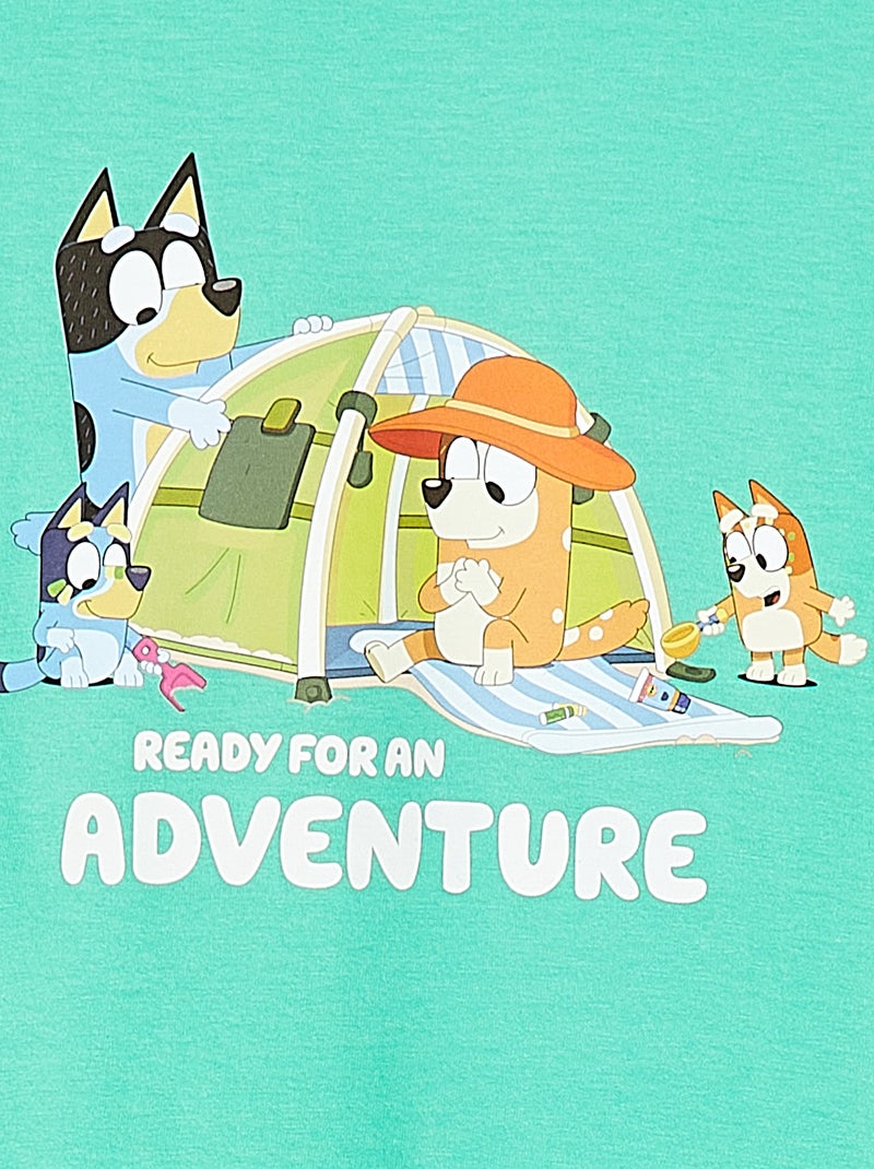 T-shirt imprimé 'Bluey' manches courtes VERT - Kiabi