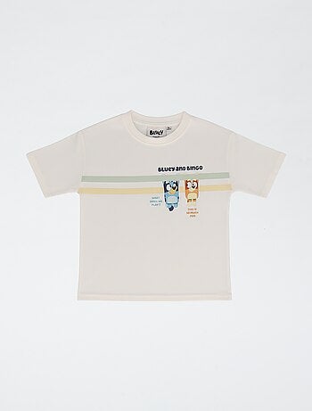 T-shirt imprimé 'Bluey' style dégradé en coton