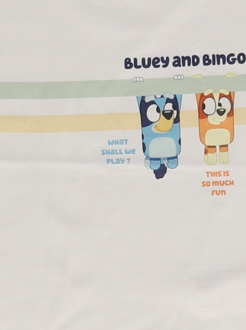 T-shirt imprimé 'Bluey' style dégradé en coton Blanc - Kiabi
