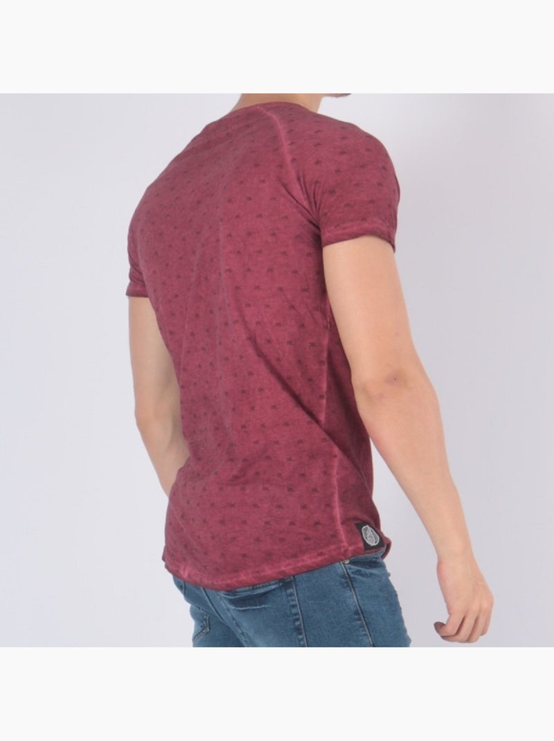 T-shirt imprimé Bordeaux - Kiabi