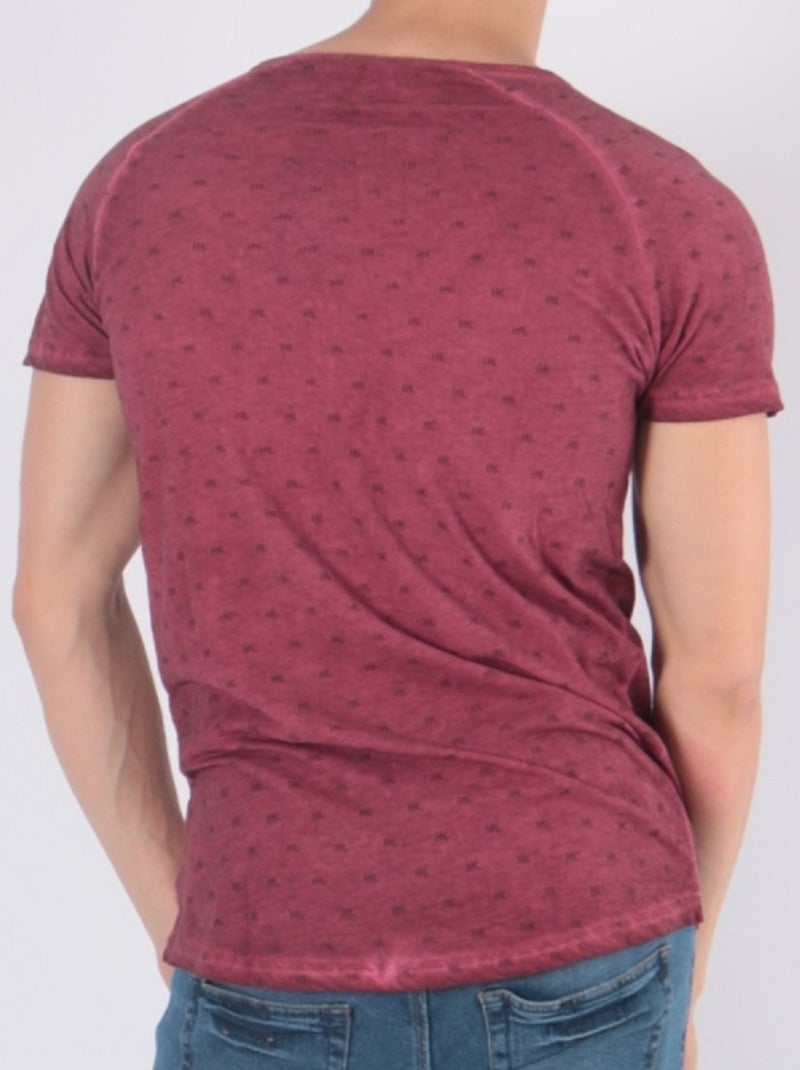 T-shirt imprimé Bordeaux - Kiabi