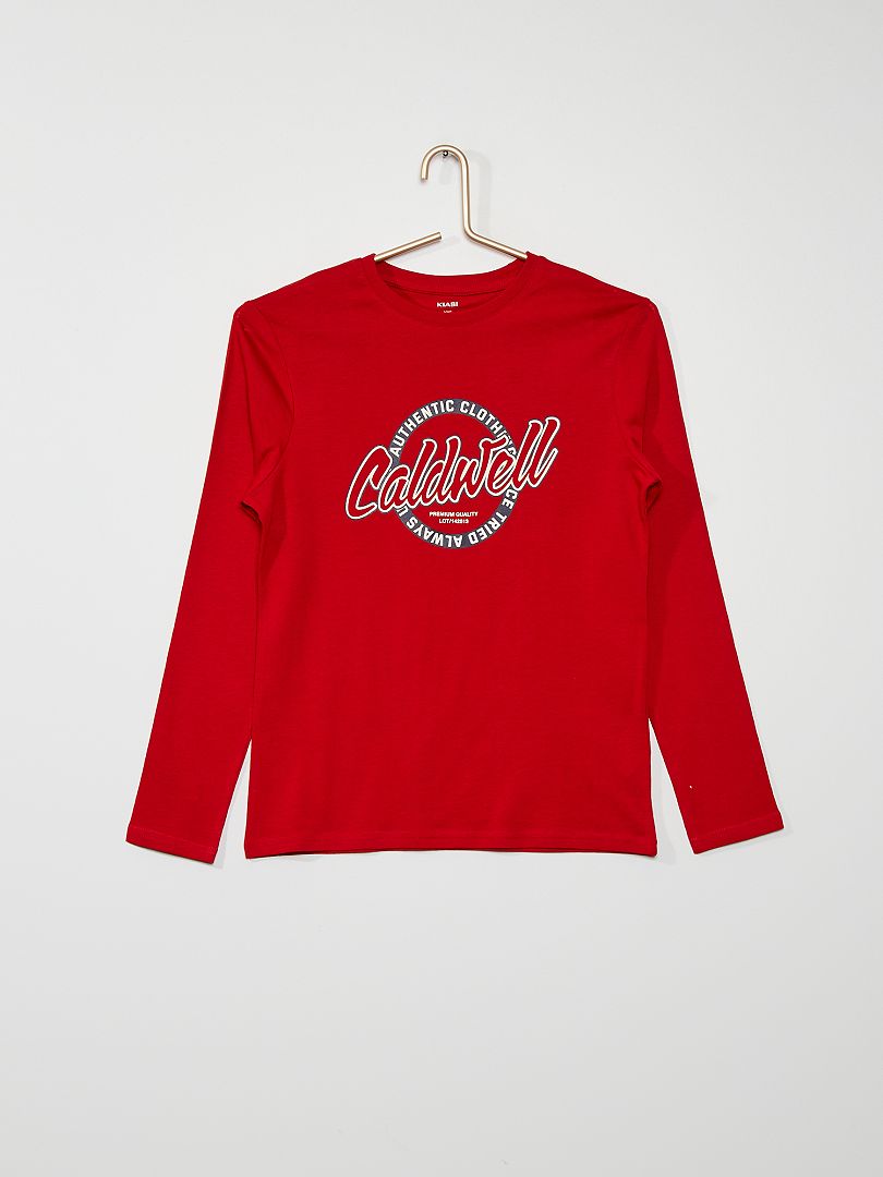 T-shirt imprimé 'Calwell' rouge - Kiabi