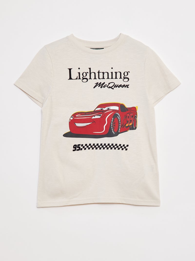 T-shirt imprimé 'Cars' loose fit Beige - Kiabi