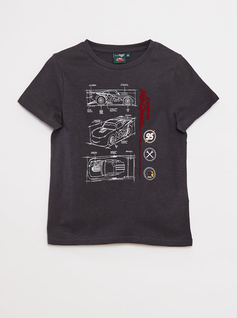 T-shirt imprimé 'Cars' loose fit Gris - Kiabi
