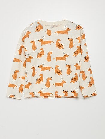 T-shirt imprimé 'chiens'