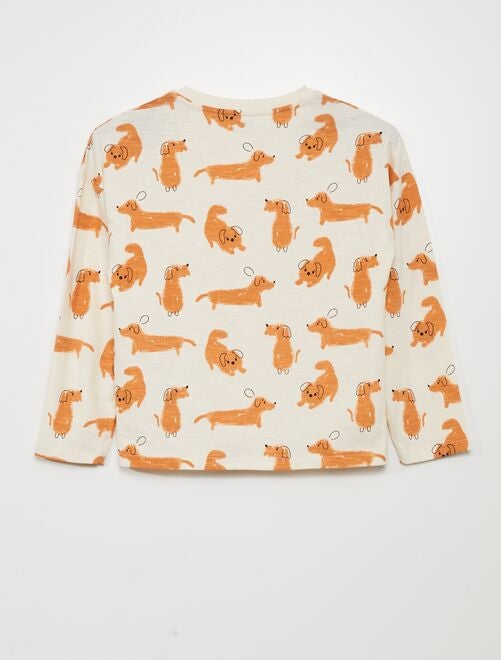 T-shirt imprimé 'chiens' - Kiabi