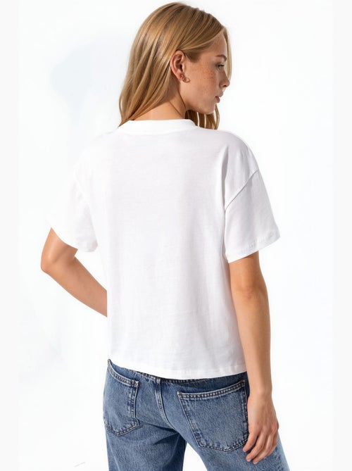 T-shirt imprimé col rond hiccup - Kiabi
