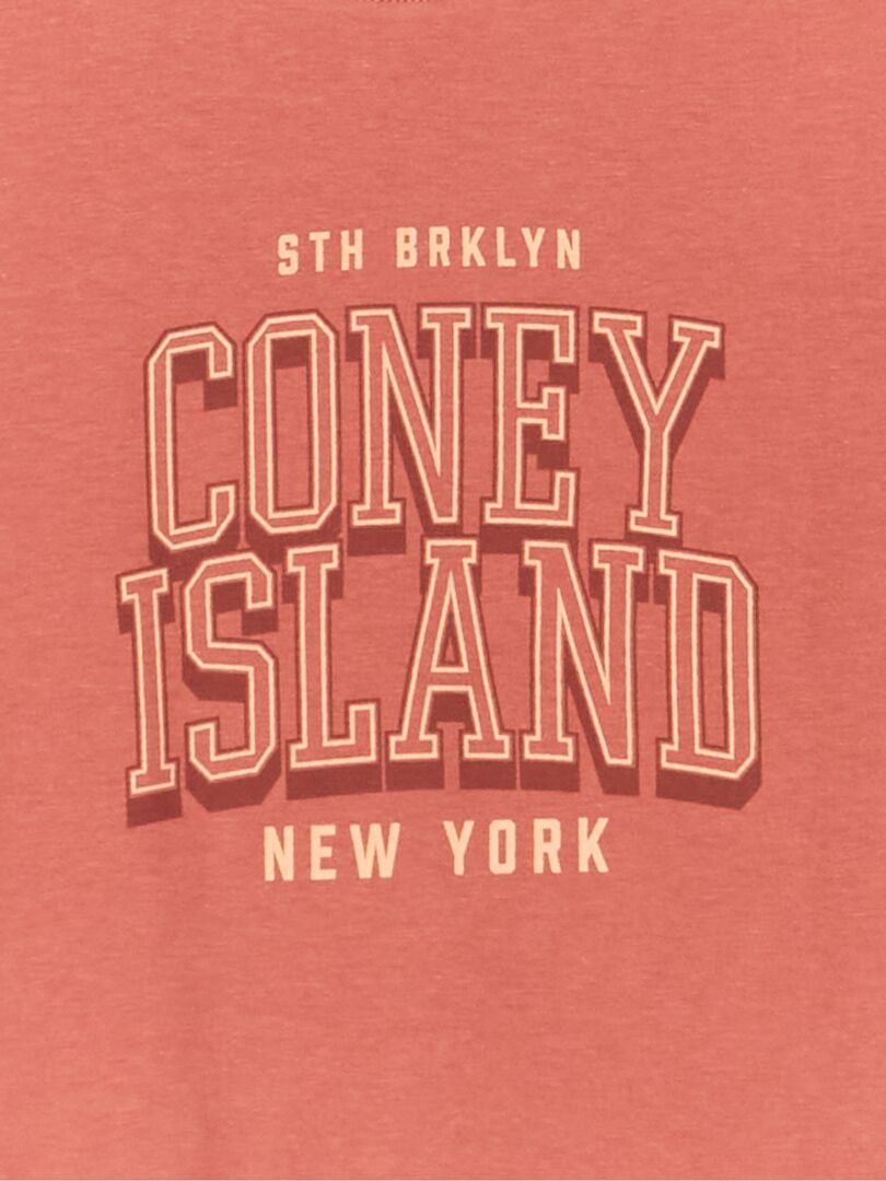 T-shirt imprimé 'Coney Island' ROSE - Kiabi