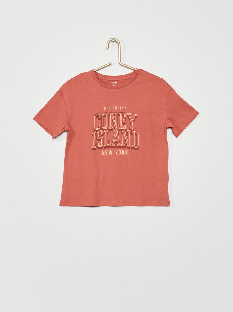 T-shirt imprimé 'Coney Island' ROSE - Kiabi