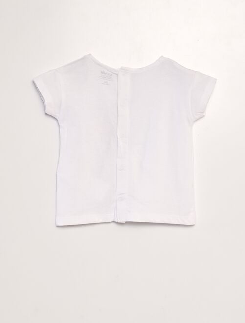 T-shirt imprimé 'Coquillage' + animation en relief - Kiabi