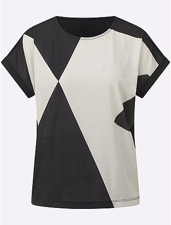 T-shirt Imprimé Coupe Décontractée Aux épaules - Taille Standard - Witt