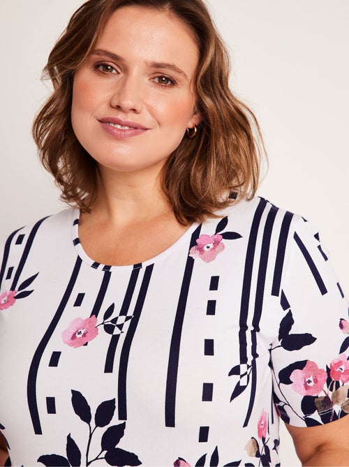 T-shirt imprimé court - Kiabi