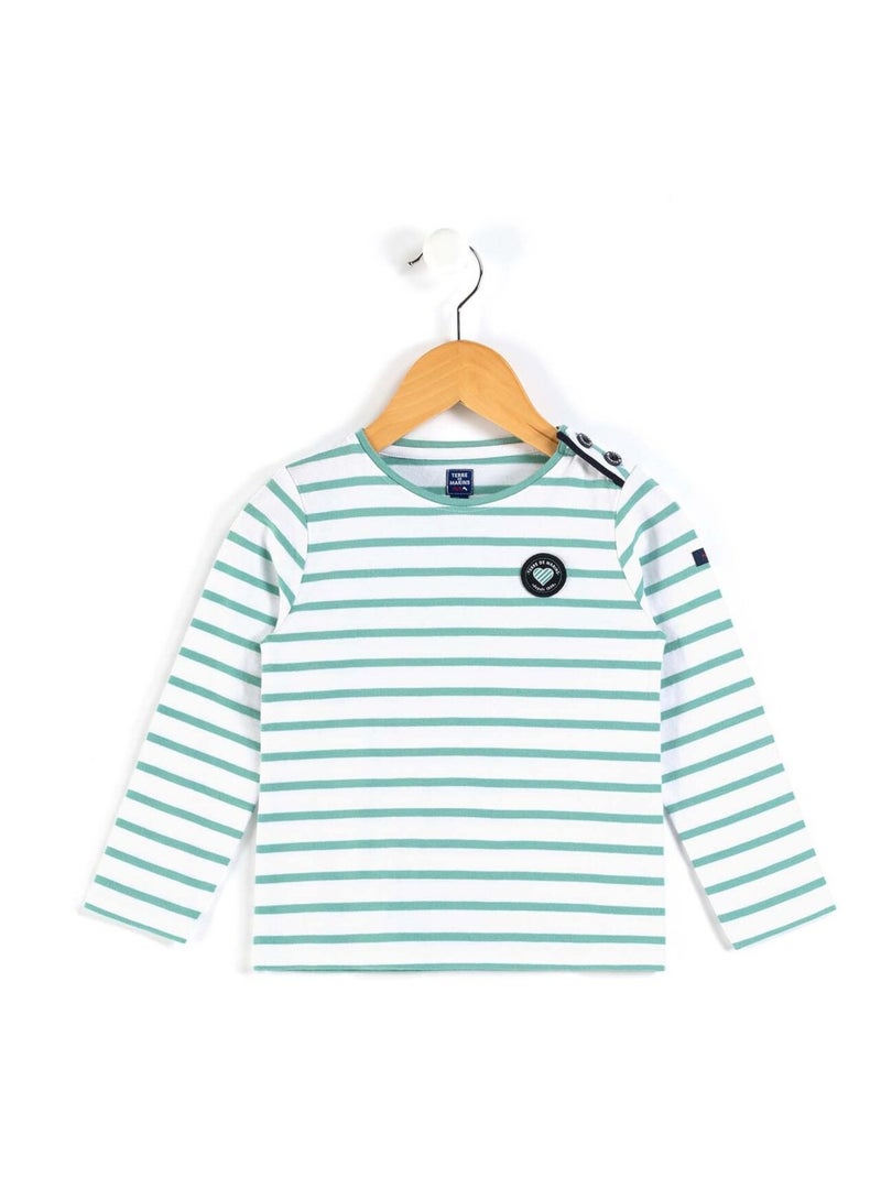 T-shirt imprimé court Fille - Terre de Marins Vert - Kiabi