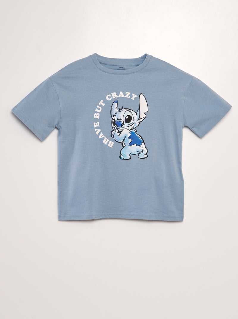 T-shirt imprimé 'Disney' Bleu 'Stitch' - Kiabi