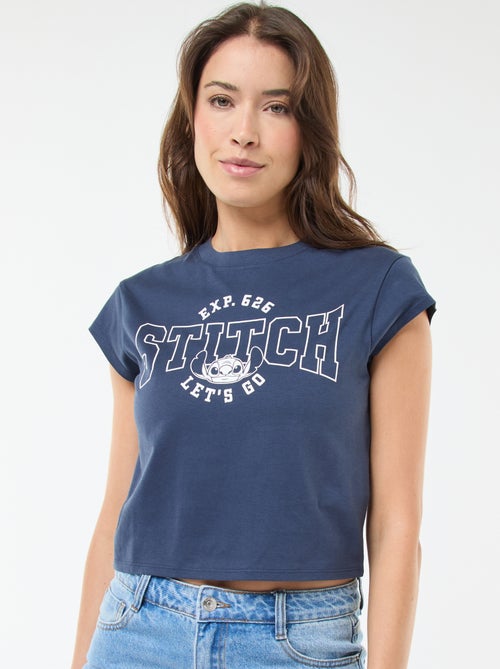 T-shirt imprimé 'Disney' 'Stitch' en coton - Kiabi