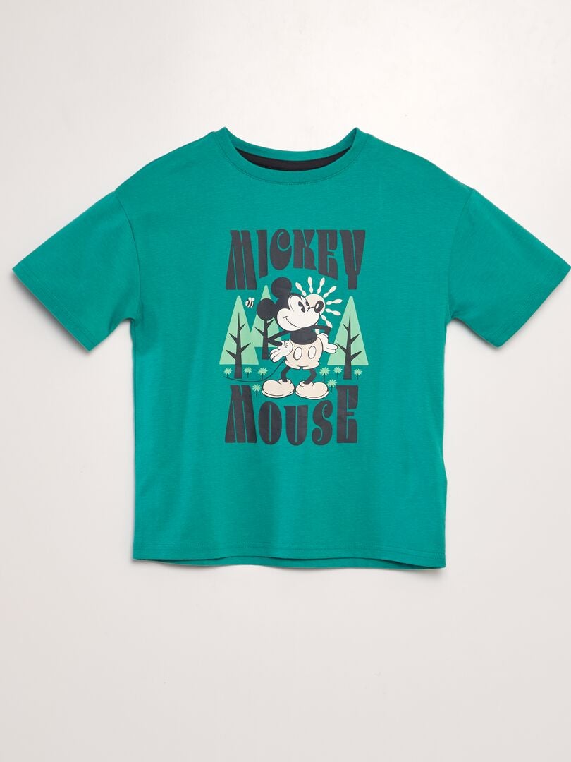 T-shirt imprimé 'Disney' Vert 'Mickey' - Kiabi