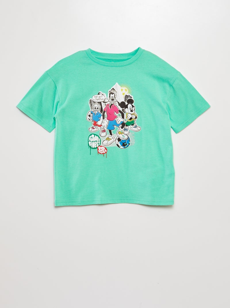 T-shirt imprimé 'Disney' Vert 'Mickey' - Kiabi