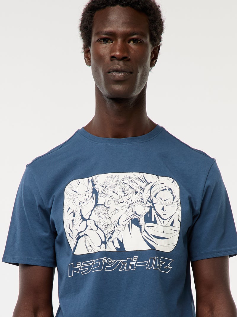 T-shirt imprimé 'Dragon Ball' à manches courtes Bleu - Kiabi