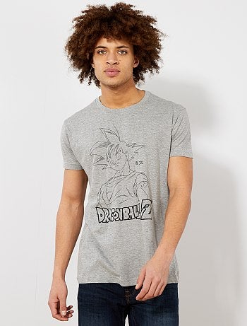 Product Pour les nostalgiques du manga culte ! - Tee-shirt en maille jersey pur coton 'Dragon Ball Z' - Regular fit / coupe droite - Manches courtes - Col rond - Imprimé 'Son Goku' devant - Longueur dos : 69 cm - Notre mannequin porte une taille L et mesure 1m86Habillement Homme / Homme du S au XXL / T-shirt / T-shirt manches courtes Standard KIABI