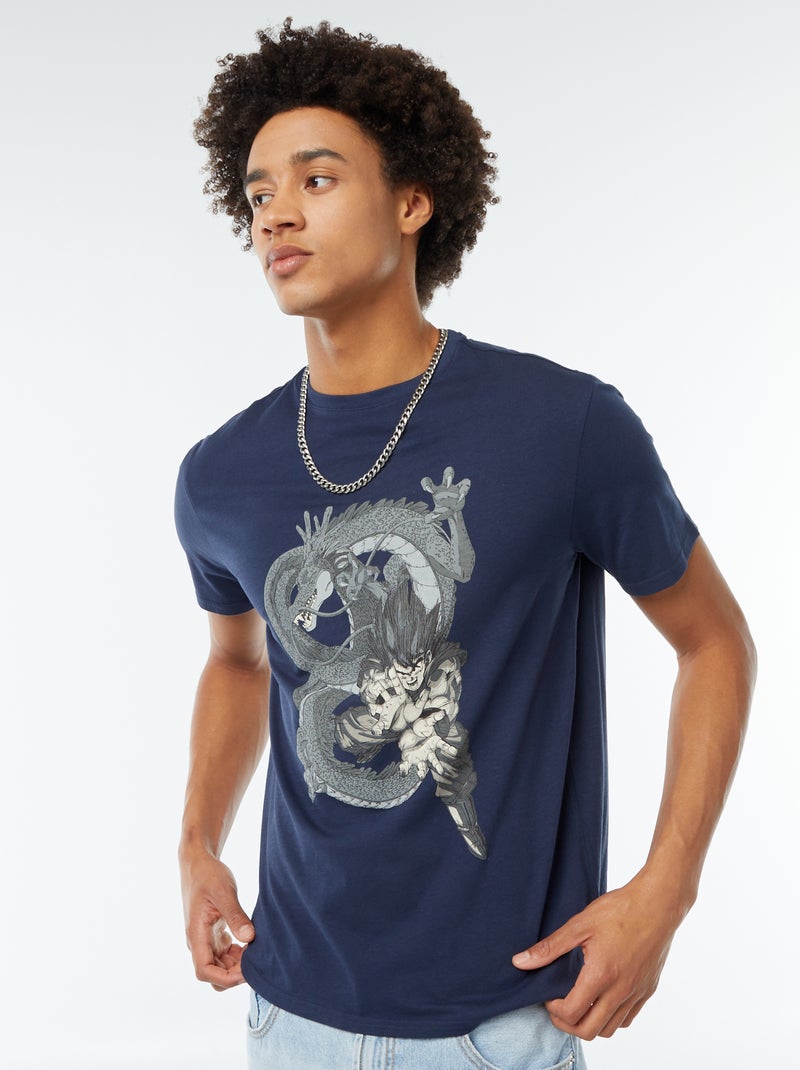 T-shirt imprimé 'Dragon Balll Z' Bleu - Kiabi