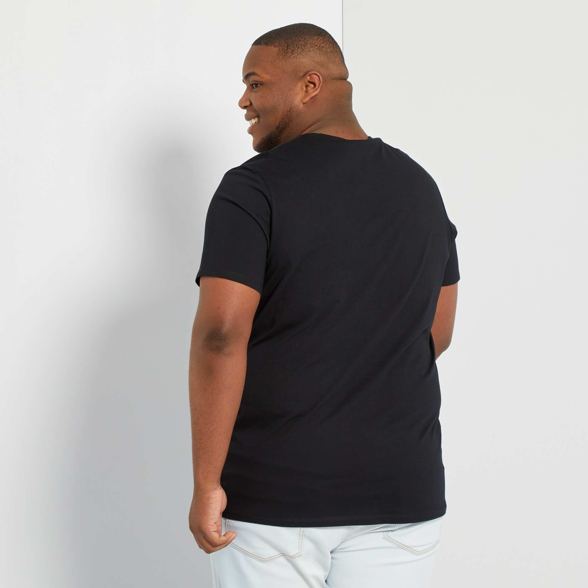 Tshirt Imprimé écoconçu Grande taille homme blanc Kiabi 10,00€