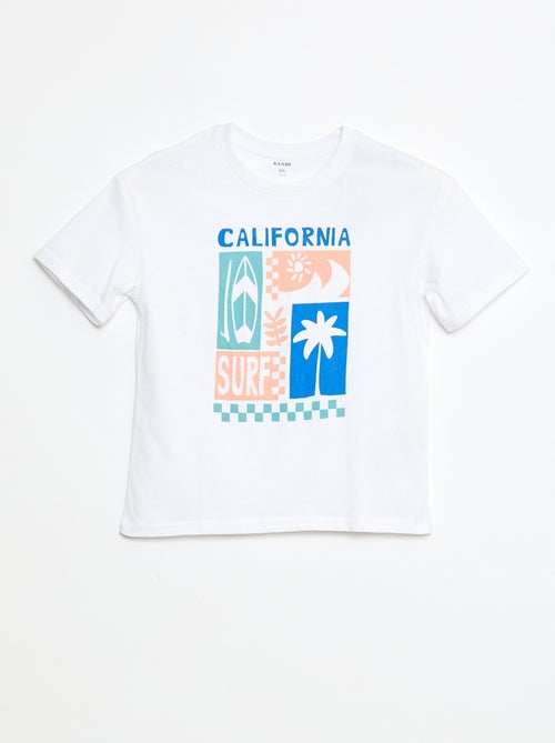 T-shirt imprimé en coton - Kiabi