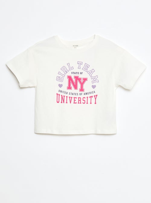 T-shirt imprimé en coton - Kiabi