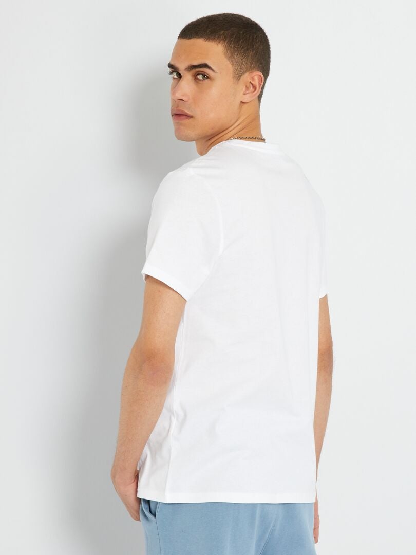 T-shirt imprimé en coton Blanc - Kiabi