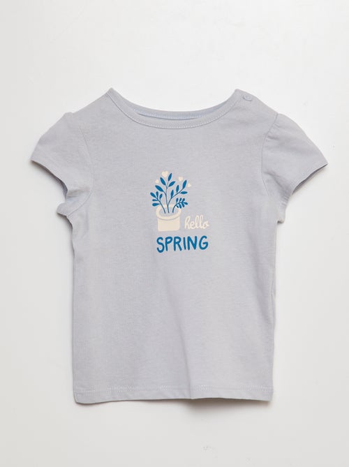 T-shirt imprimé en coton - Kiabi
