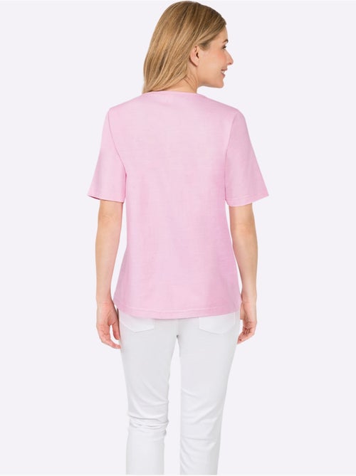 T shirt imprimé en coton col rond et manches courtes pissenlits - Taille standard - Witt - Kiabi