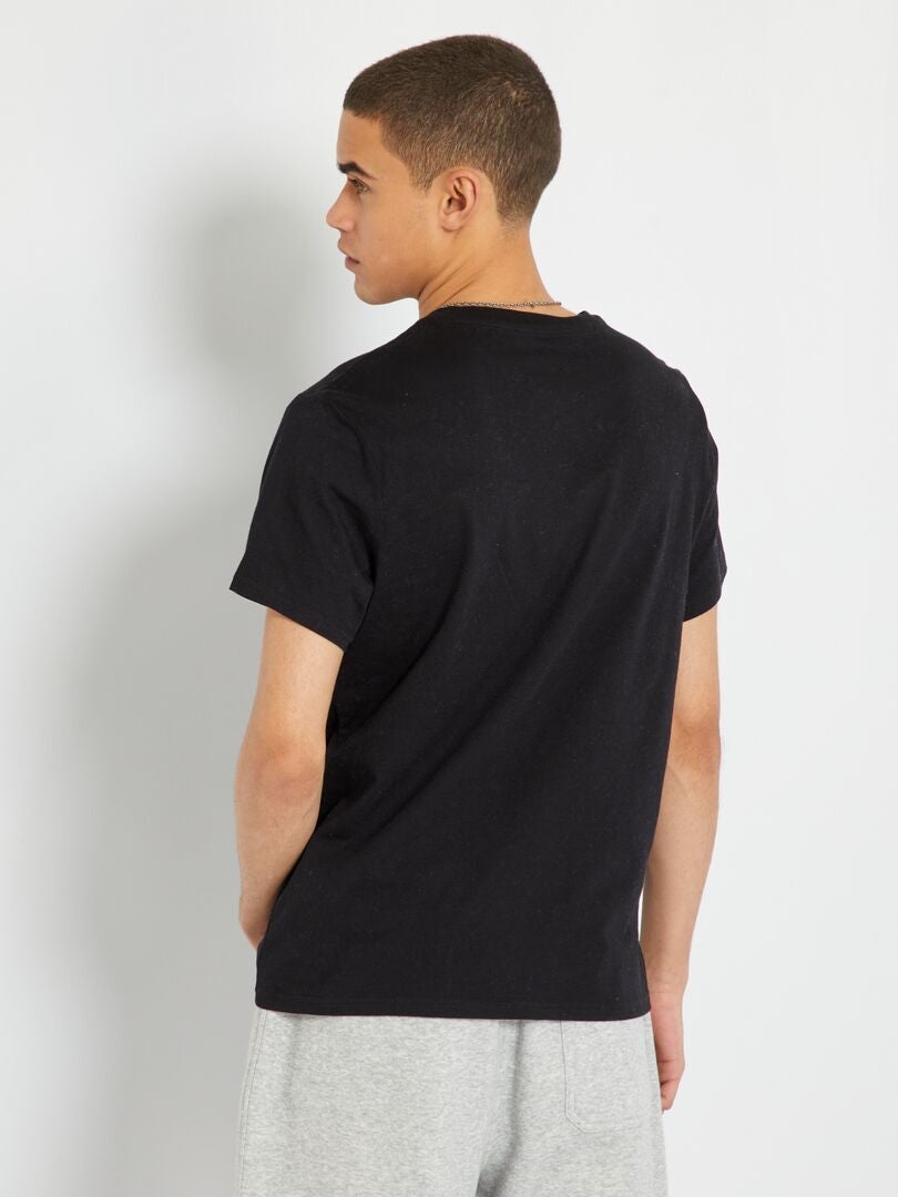 T-shirt imprimé en coton Noir - Kiabi