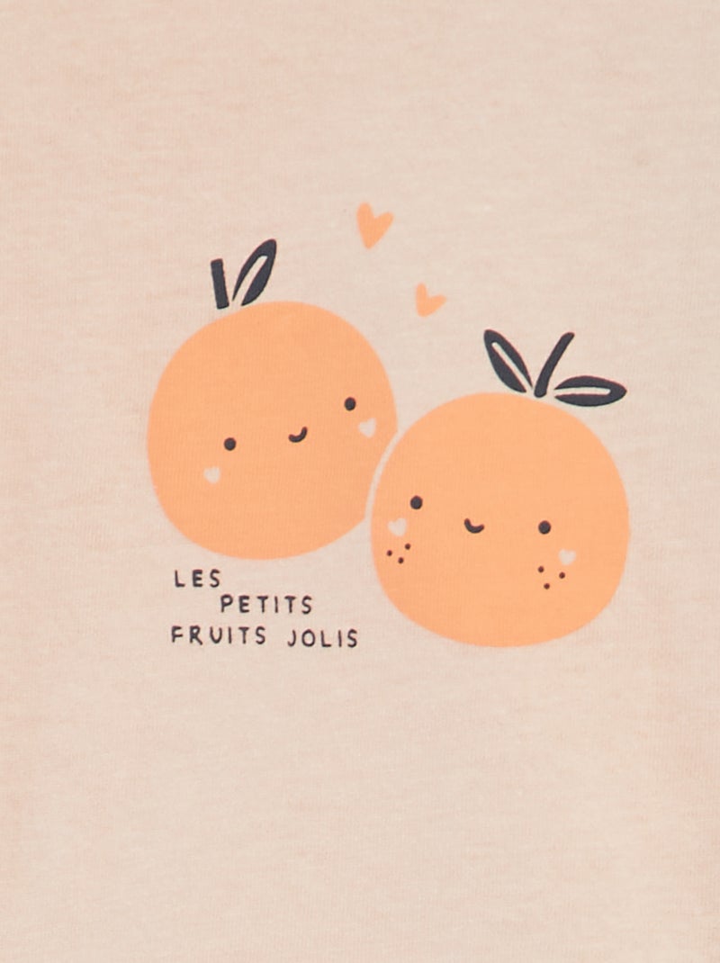 T-shirt imprimé en coton ROSE - Kiabi