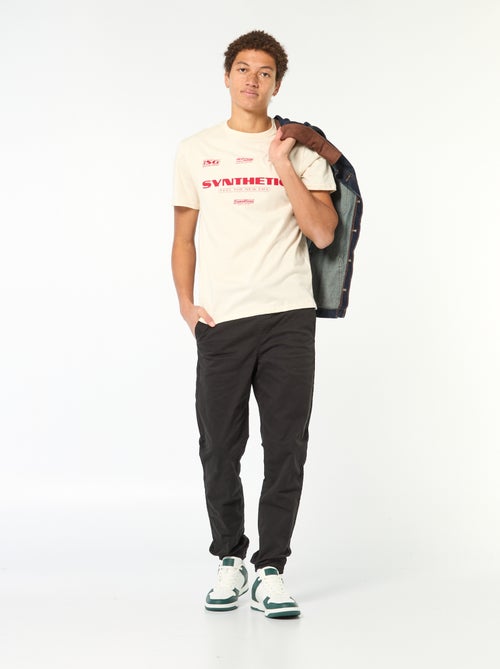 T-shirt imprimé en coton uni - Kiabi T-shirt imprimé en coton uni - Kiabi