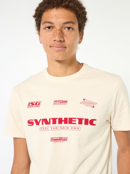 T-shirt imprimé en coton uni - Kiabi T-shirt imprimé en coton uni - Kiabi